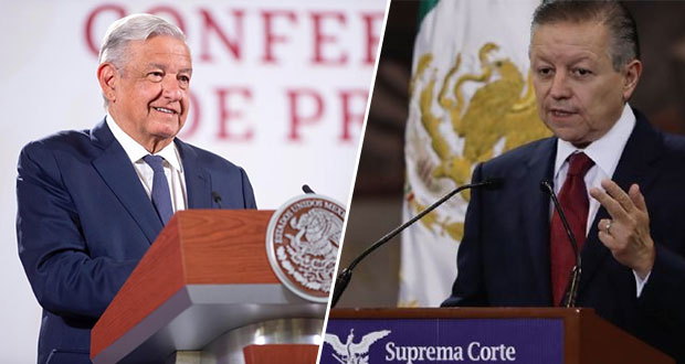 AMLO llama a “empujar elefante” en Poder Judicial; Zaldívar responde