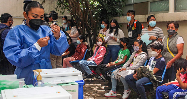 Amplían al 1 de julio vacunación Covid a niños en Puebla capital