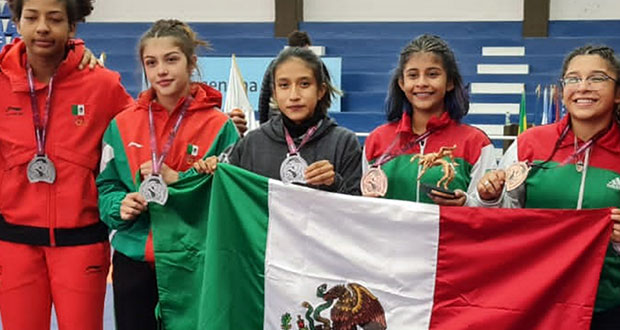 Anayeli, de la BUAP, gana medalla de plata en luchas en Argentina