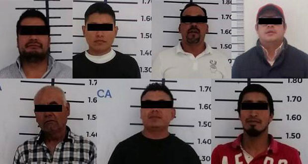 Detienen a 7 por daños a propiedad ajena en San Andrés Cholula
