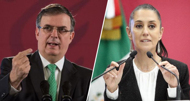 Ebrard inicia campaña por encuesta de Morena y Sheinbaum regresa de Covid