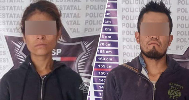 En Zacatlán, Policía Estatal detiene a dos narcomenudistas