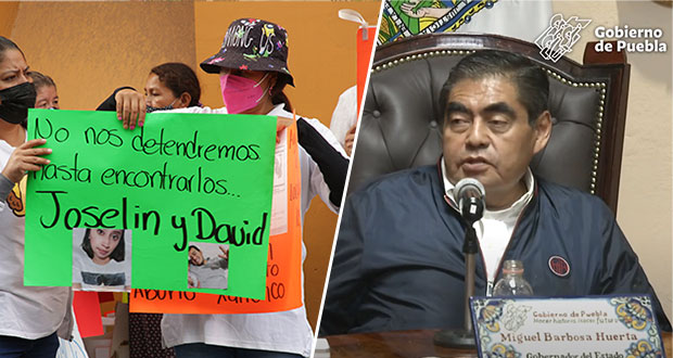 Encontraremos a responsables, Barbosa sobre desaparición de Jocelin y David