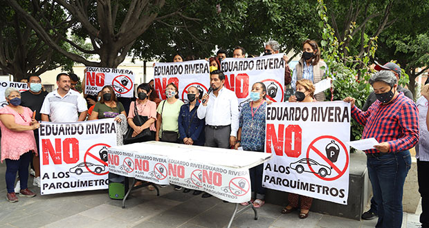 Grupo de vecinos en El Carmen, contra parquímetros; piden diálogo