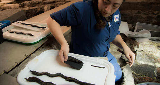 Hallan 2 mil 500 piezas de madera prehispánicas en Templo Mayor