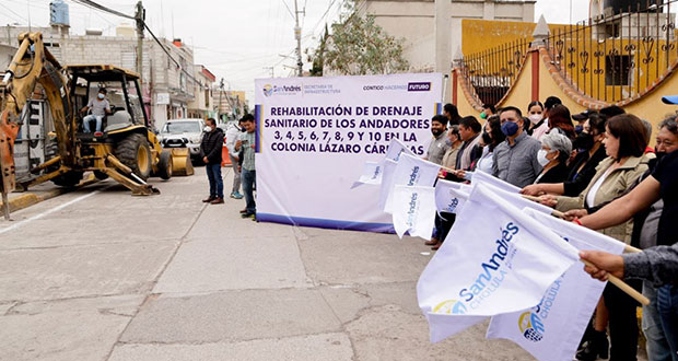Inicia rehabilitación de drenaje en inspectoría de San Andrés Cholula