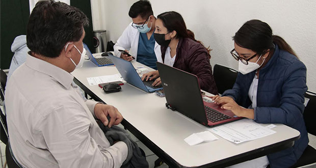 Issstep realiza brigada médica en SEP de Puebla
