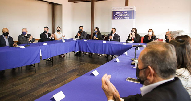 San Andrés Cholula se vincula con universidades privadas