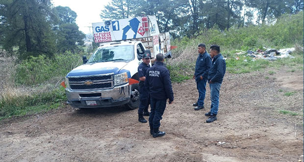 San Pedro Cholula auxilia a gaseros asaltados; los abandonaron en Zapotecas