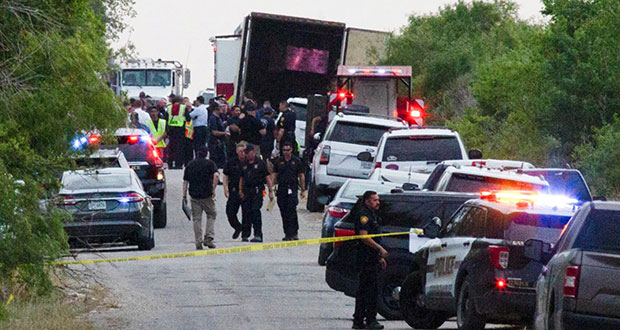 Señalan 8 estados de mexicanos muertos en tráiler de EU; Puebla no está   