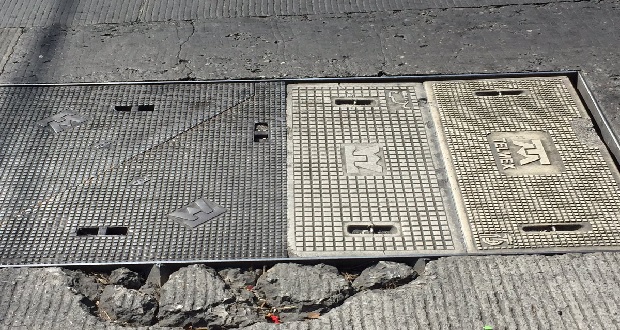 Telmex y cableras sin atender robo de tapas en CH; Comuna las repone: Vélez