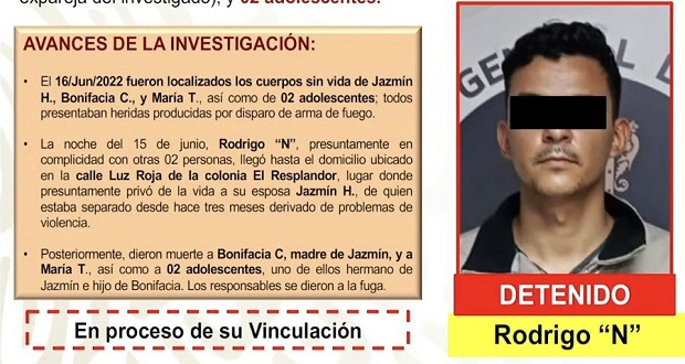 Detienen a presunto feminicida y multihomicida en Michoacán