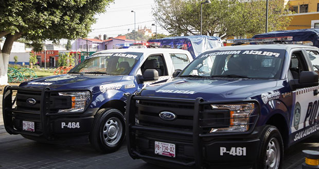 Alcalde de San Andrés entrega a Ssppc 7 patrullas equipadas