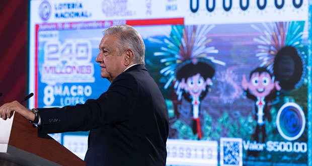 AMLO invita a IP y mexicanos a sorteo de Lotería para presa en Sinaloa
