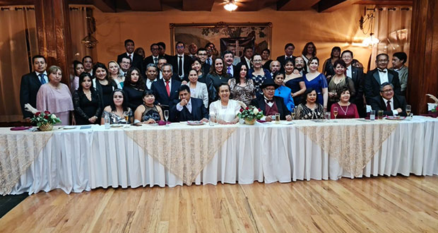 Celebración por el Día del Abogado del Colegio de Abogados por el Verdadero Estado de Derecho de Puebla, que es presidido por Jorge Sosa Pérez.