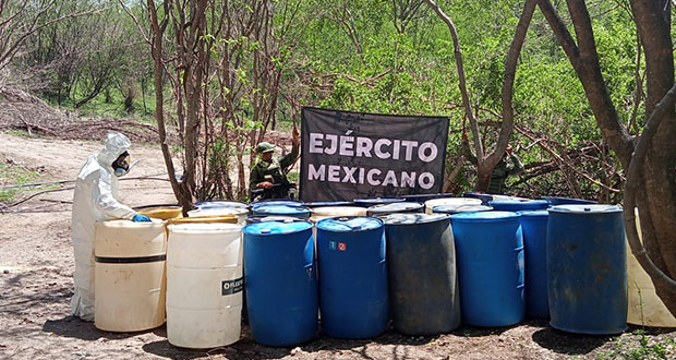 Ejército asegura seis laboratorios clandestinos en Culiacán, Sinaloa
