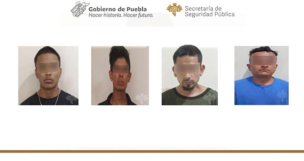 En Puebla, caen 4 presuntos extorsionadores del transporte público