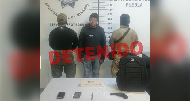 En San Pedro Cholula, capturan a asaltante de transeúntes