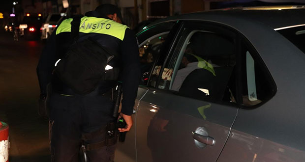 En San Pedro Cholula, detienen a 36 conductores ebrios