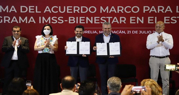 Firman acuerdo para ampliar IMSS-Bienestar en Michoacán