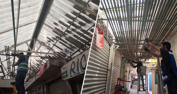 Inicia rehabilitación de mercado Amalucan; en octubre estaría listo