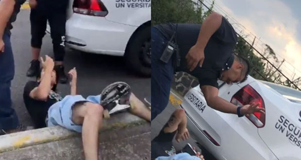 Personal de seguridad de la UNAM agrede a jóvenes en MUAC: video