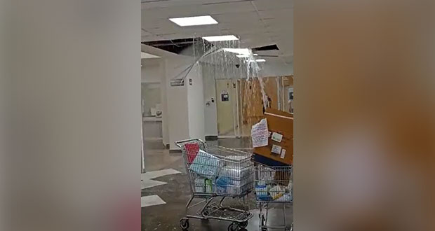 Por ruptura de tubería, fuga de agua en La Margarita; IMSS repara