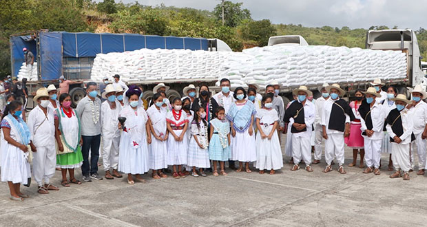 SDR inicia entrega de apoyos a caficultores en Cuetzalan