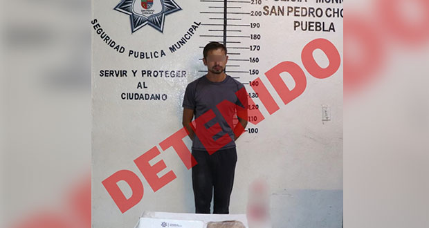 SSC de San Pedro detiene a uno por posesión de estupefacientes