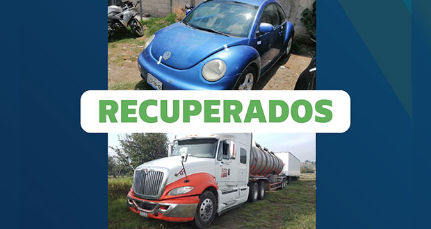 San Pedro recupera tractocamión y vehículo con reporte de robo