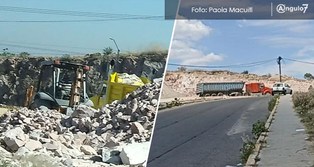 Sigue extracción de piedra cerca del Tepalcayotl; Medio Ambiente intervendrá