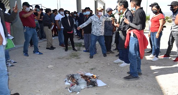 En una de las sedes de Tehuacán, quemaron las boletas tras denunciar acarreo