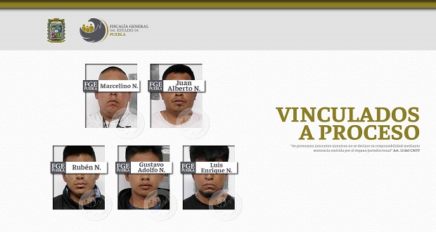 Vinculan a proceso a 5 por asesinar a niño y adulto en Huixcolotla
