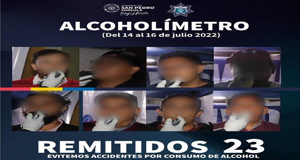 SSC de San Pedro remite a 23 conductores por operativo alcoholímetro