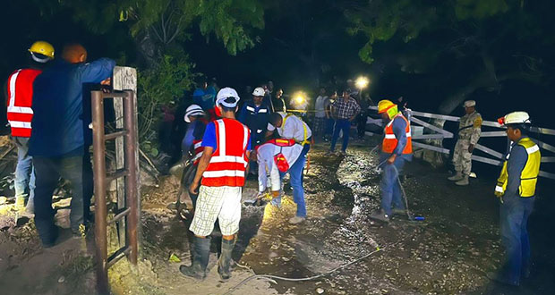 AMLO supervisa rescate de 10 mineros atrapados en Coahuila