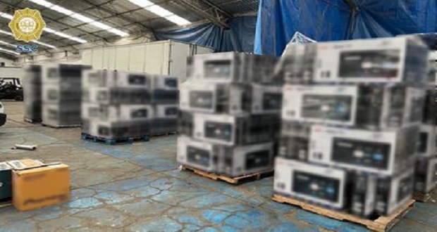 En Azcapotzalco, CDMX, recuperan mercancía robada con valor de 18 mdp