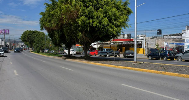 Ayuntamiento de Puebla rehabilita avenida 16 de Septiembre