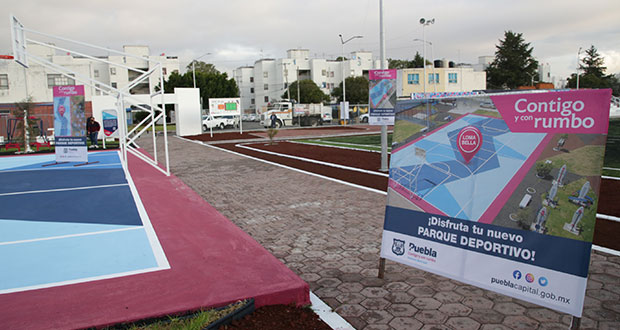 Ayuntamiento de Puebla rehabilita complejo deportivo de Loma Bella