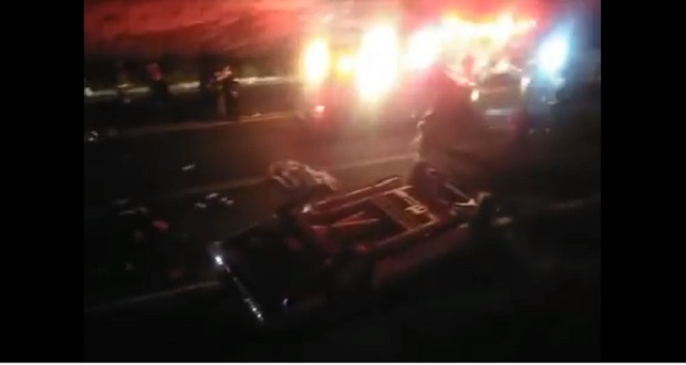 El exceso de velocidad provocó que seis migrantes ilegales murieran en un accidente en la federal Azumbilla-El Seco. Foto: Especial