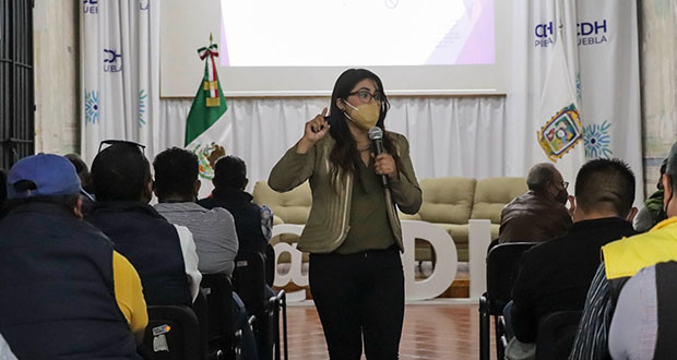 CDH capacita a personal de vía pública de Puebla en legalidad