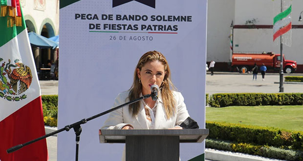 En San Pedro Cholula, Angon da por iniciadas las fiestas patrias