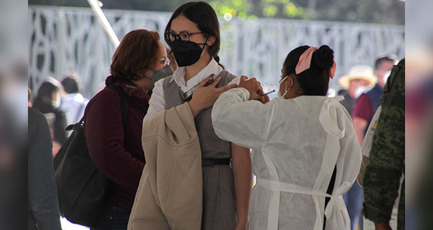 Aplicarán 2a dosis Covid a menores de 12 a 17 años en Puebla y 3 municipios