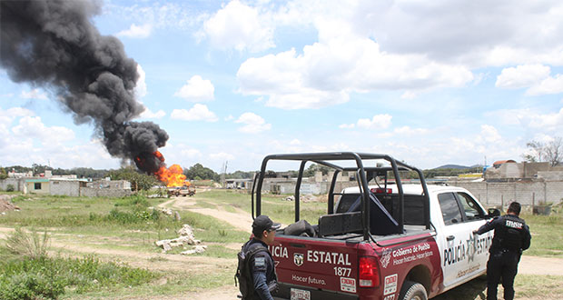 Pemex, al atender toma clandestina en Amozoc, se genera explosión: vecinos