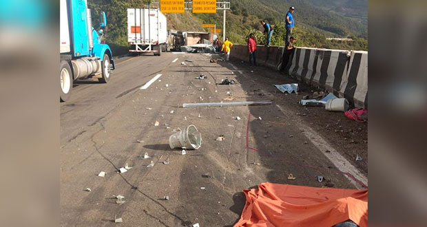 Mueren 3 y 5 salen heridos tras accidente en la Puebla-Orizaba