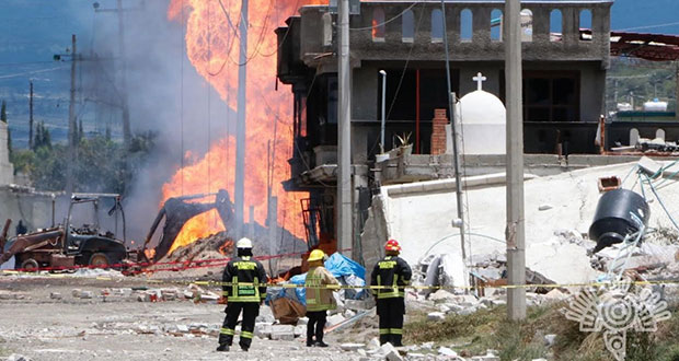 SSP activa dispositivo de búsqueda tras explosión en Amozoc