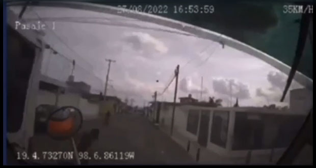 Video capta cómo ruta 68 arrolla a niño que murió en Xonacatepec