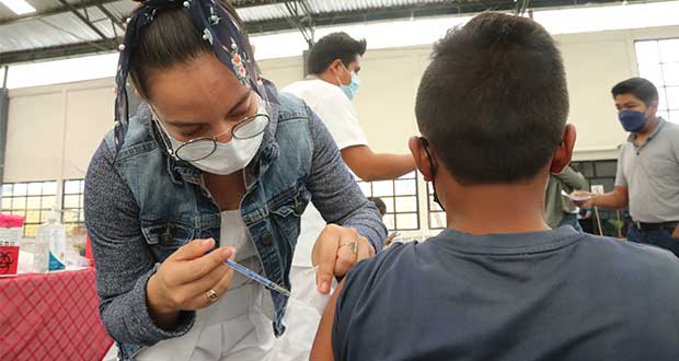 Concluye vacunación Covid para menores de edad en Puebla