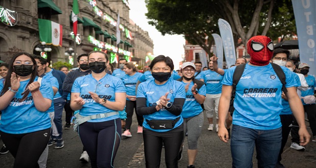Amplia participación este sábado en Carrera Nocturna de la BUAP