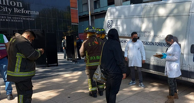En CDMX, hombre muere tras caer de un séptimo piso de hotel