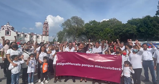 Movimiento inicia promoción de Ebrard en Puebla hacia 2024